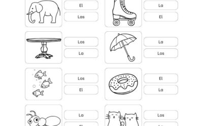 Ficha para practicar los articulos
