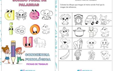 Sonido final de palabras, conciencia Fonologica